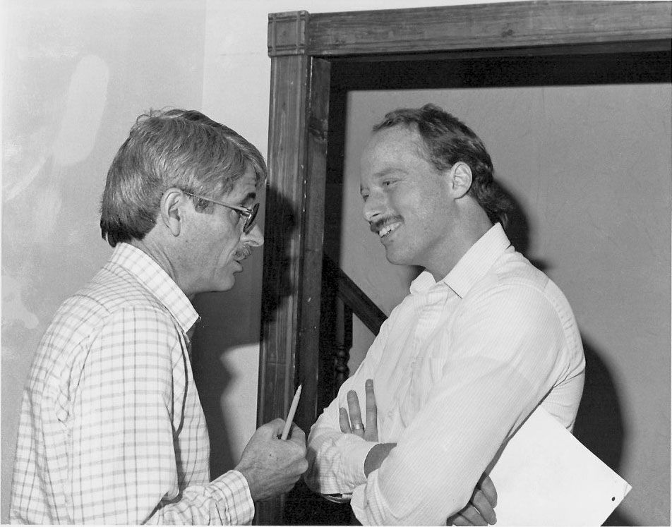 Mike Fenton with Paul Rohrer 1982